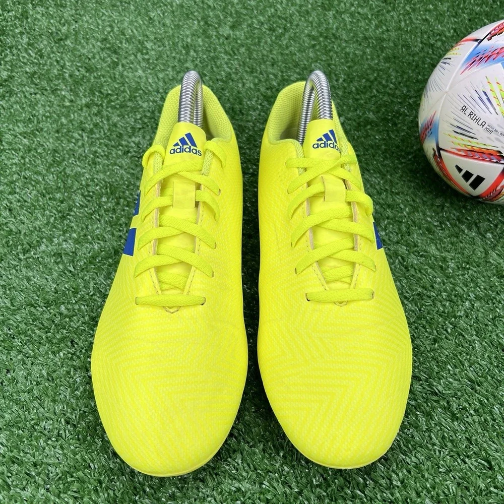 adidas Nemeziz 18.4 FxG Soccer Cleats  Mens 6 Solar Yellow / Blue Futbol‎ Boots